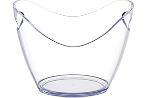 AGOG Devine Accessories - Ice Bucket Clear Acrylic 3.5 Liter Good for 2 Wine or Champagne Bottles Ice Bucket (1)
