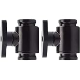 Dracaena.io G1/4 Water Cooling Ball Valve, Brass, Black, 2-Pack | Shut off flow to drain or refill coolant &middot; High-flow ball valve with a tight seal &middot; Compact 1.5 x 1.4 x 0.54 inch body