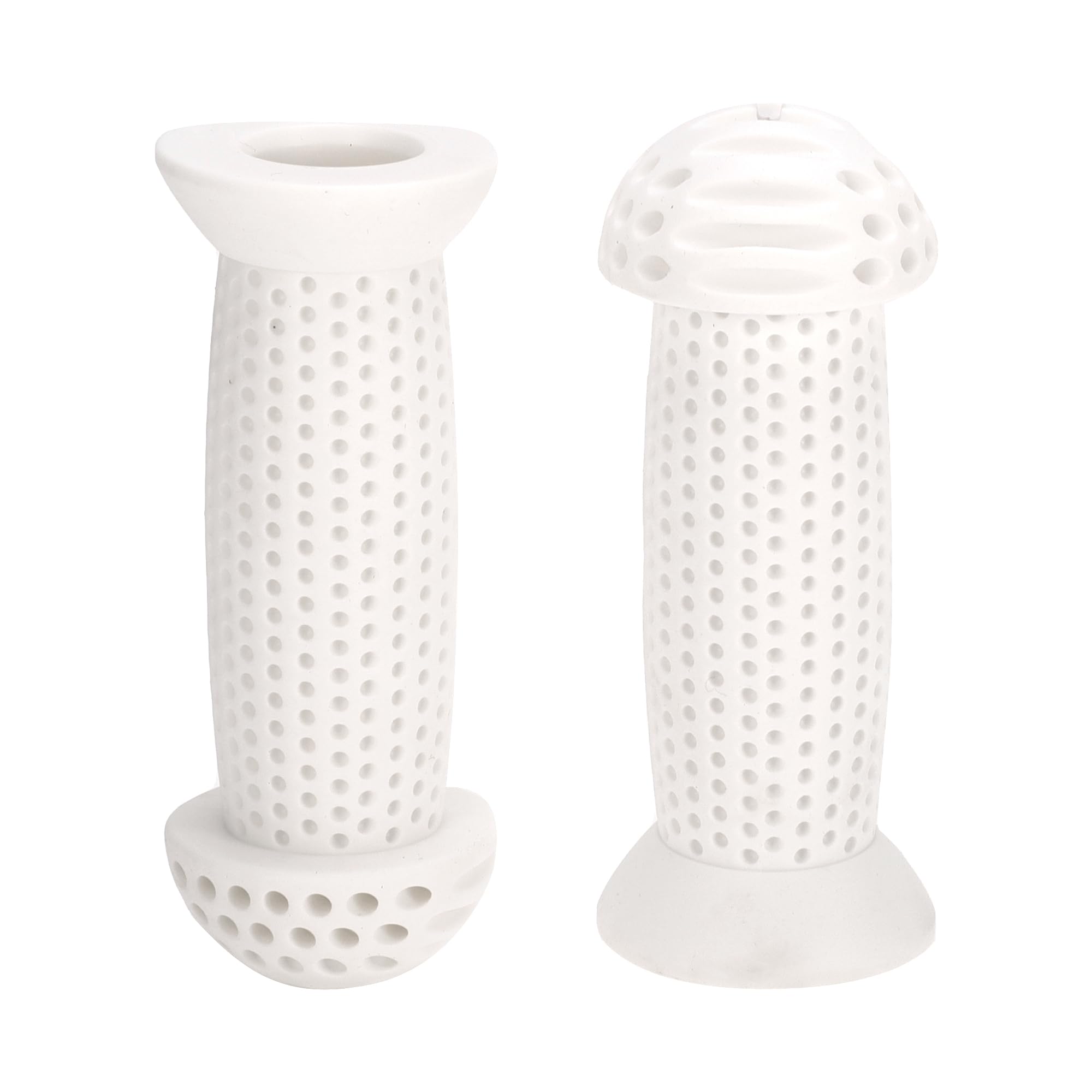 TUCKBOLD Child Bike Handlebar Grips Covers 100mm Long Soft | Children Bicycle End Grips Protector White 1 Pair