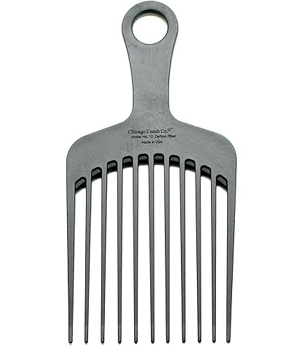 Amazon.com : Chicago Comb Model 11 Carbon Fiber, Large Hair Pick