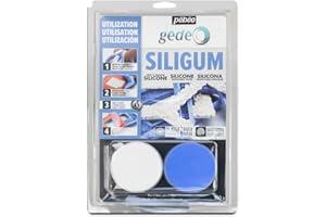 PEBEO Pbo Pébéo-Gédéo G-Siligum Special Making Moulding Paste Small Dimensions & Flat Decorations Silicone for Very Fast Sett, 300 gr