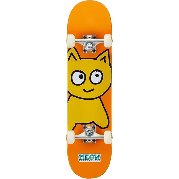 Amazon.com : Meow Skateboard Complete Big Cat Soft Top Orange 7.25