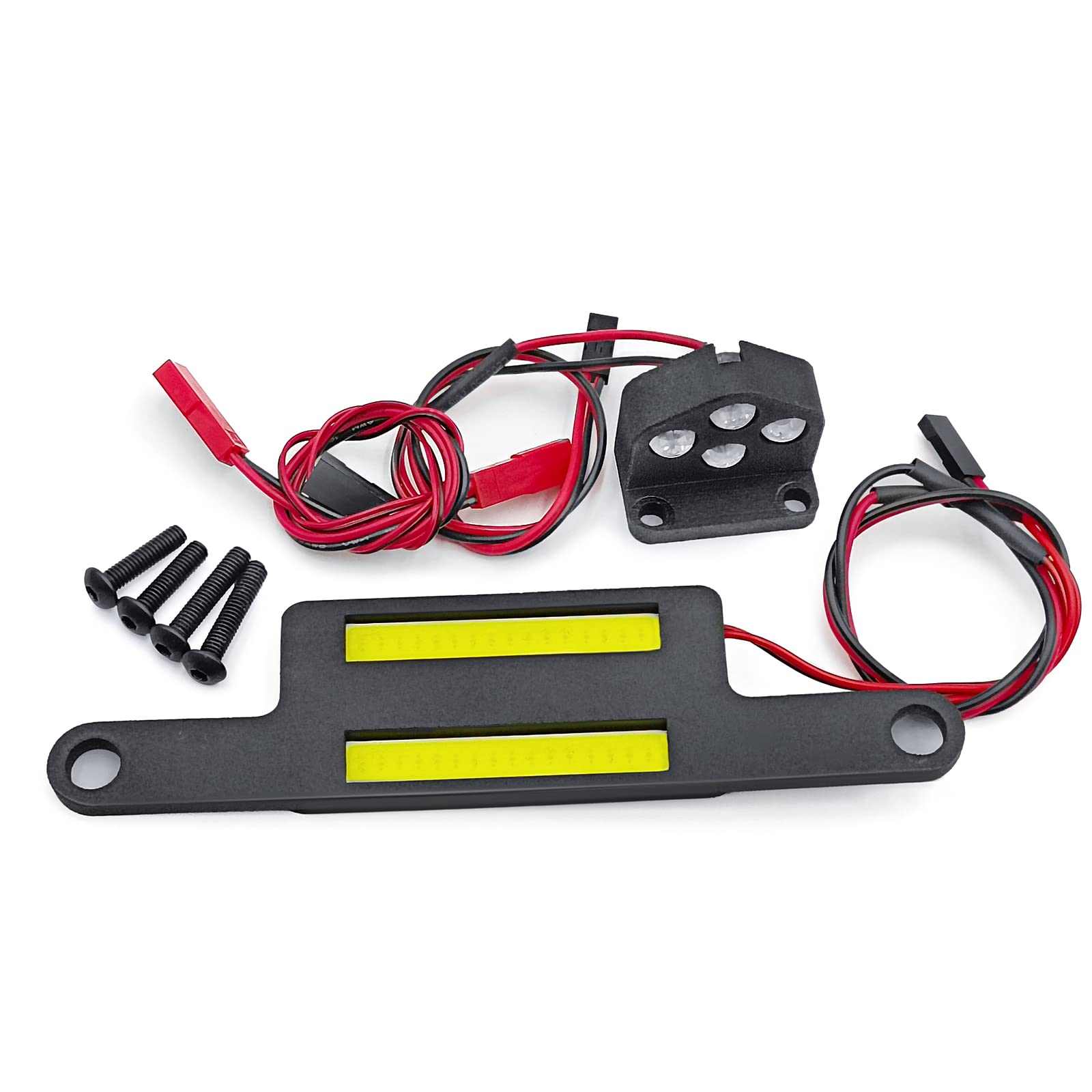 Photo 1 of RC Front Rear LED Light Headlight Bar Taillight Lamp Set for 1/5 X-MAXX Truck Upgrade Parts