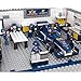 Sluban Formula Racing Blocks F1 Bricks Toy - F1 Racing Light Blue Maintenance Station