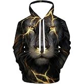 QiErDesign Cool Men's 3D Printed Hoodie All Over Print Graphic Sweatshirt
