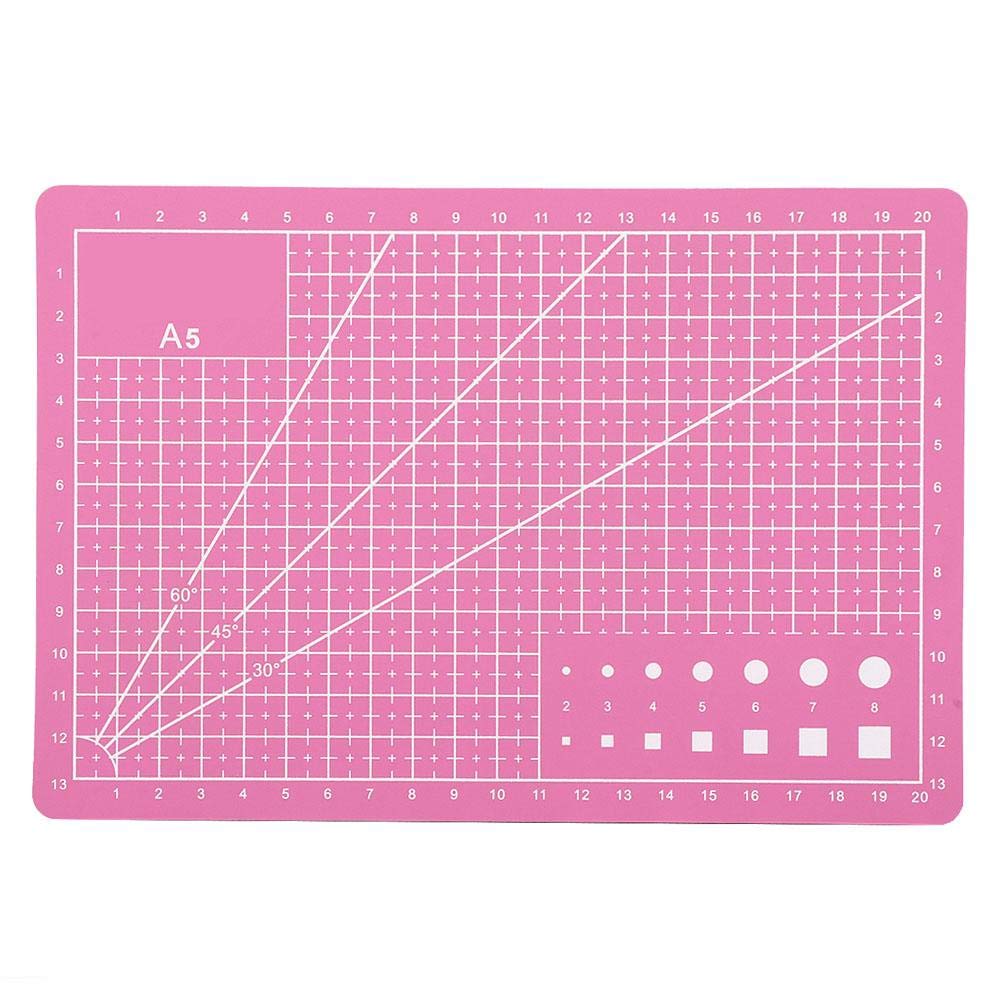 A5 Self Healing Sewing Mat Rotary Cutting Mat Double Sided Craft Cutting Board for Sewing Crafts Hobby Fabric Scrapbooking Project(2)