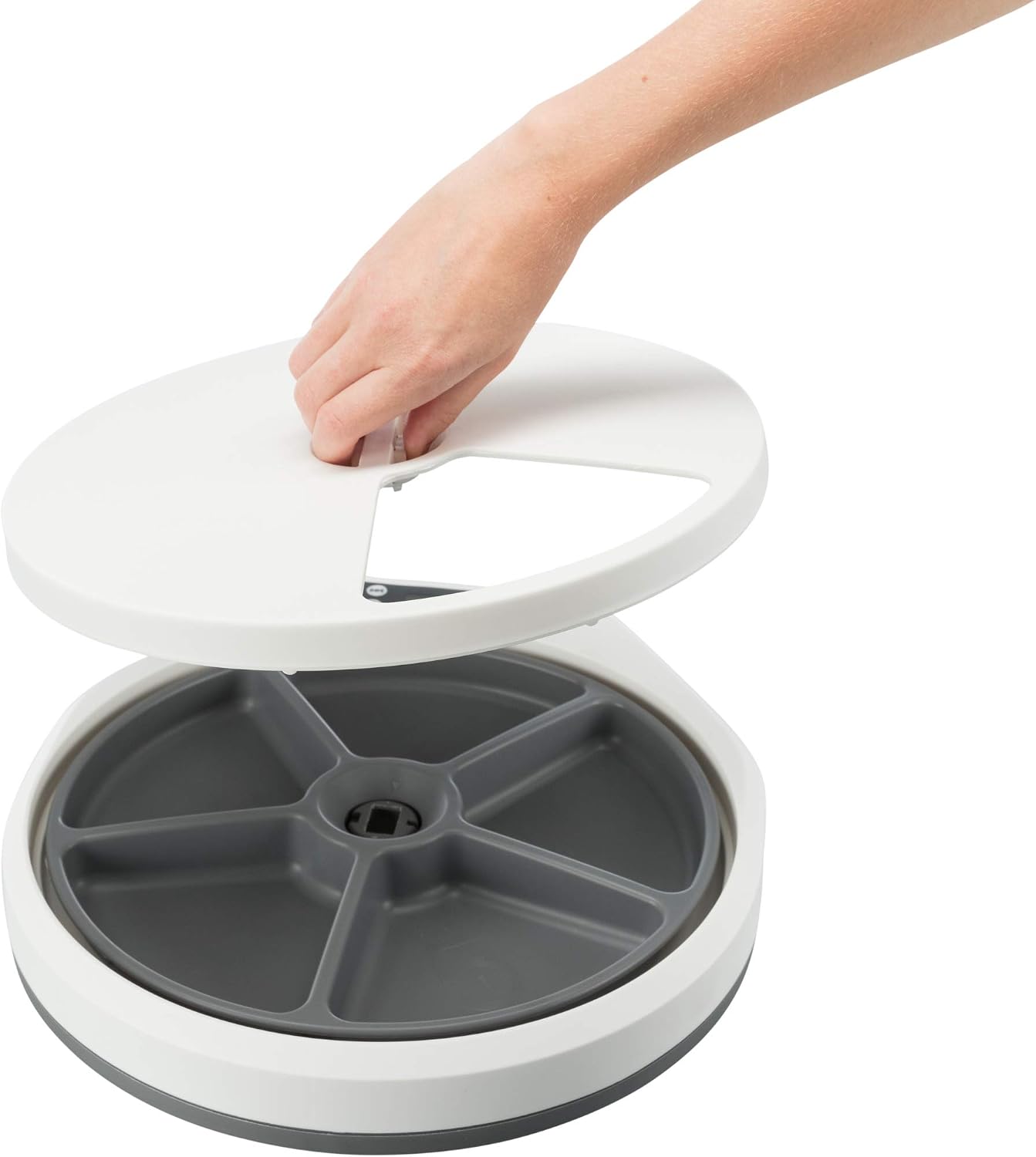TRIXIE 24384 Automatic feeder TX4+1, 5 × 240 ml/33 × 5 × 36 cm, white-grey, white/grey, Un tamaño - Image 4