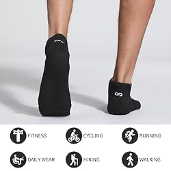 Lapulas Athletic Ankle Socks, Low Cut Cushioned