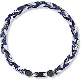 LMUWECNO 18 Inch Baseball Necklaces Three Braided Rope Tornado Men Women Baseball Sports Necklace, Ideal Accessories for Baseball Teams and Enthusiasts