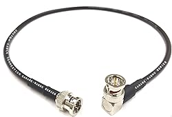 2 Foot HD-SDI RG59 BNC to Right Angle BNC 3GHZ