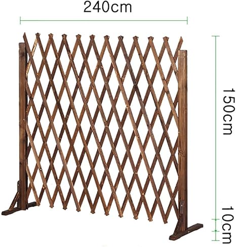 Amazon Co Jp 庭のフェンスの装飾屋外大 炭化防錆木製挿入グラウンドフェンスフェンス屋外の庭のフェンス バルコニーリトラクタブル屋外の庭の 仕切りフェンスフェンス 木製の折りたたみ式フェンス Color Brown Size 150cm ホーム キッチン