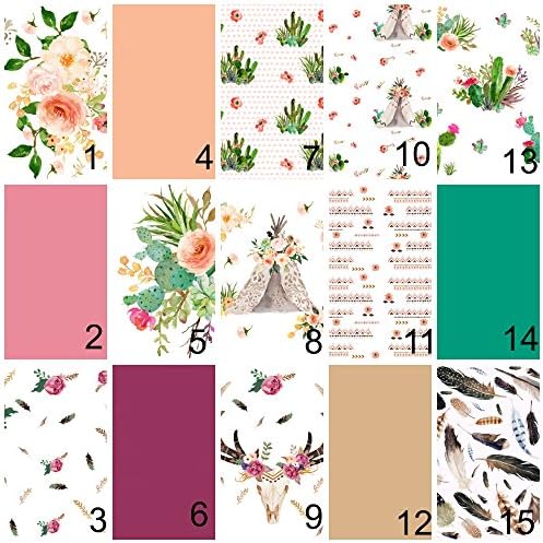 Girls Nursery Bedding - Boho Teepee Floral Nursery - Cactus Girl Nursery