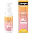 Neutrogena Invisible Daily Defense Face Serum Sunscreen, SPF 50+, Face Sunscreen, UVA & UVB, Antioxidants, Fragrance Free, 50