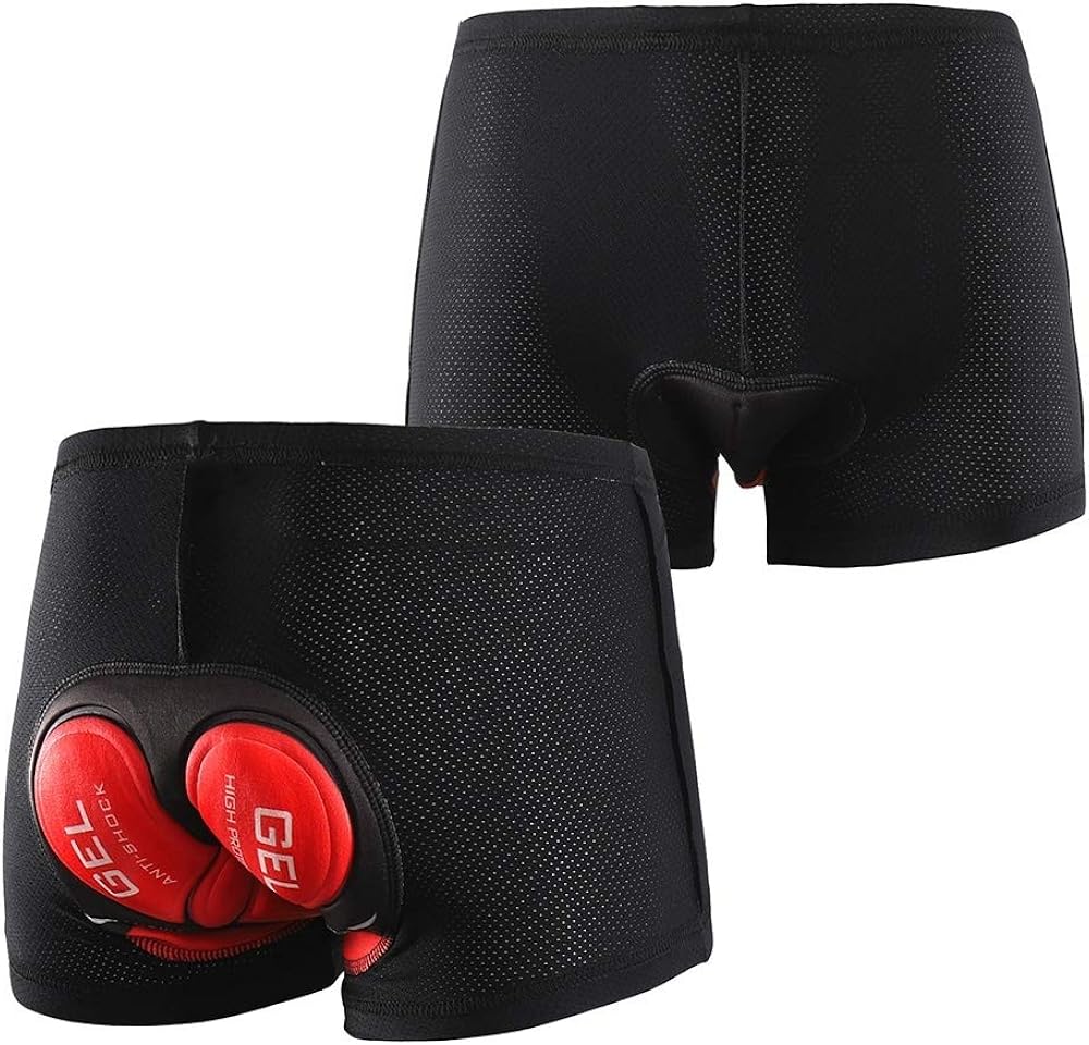 3D QA Gel Padded Bicycle Cycling Underwear Shorts Bike Short Breathable Pants for Men and Women: Clothing