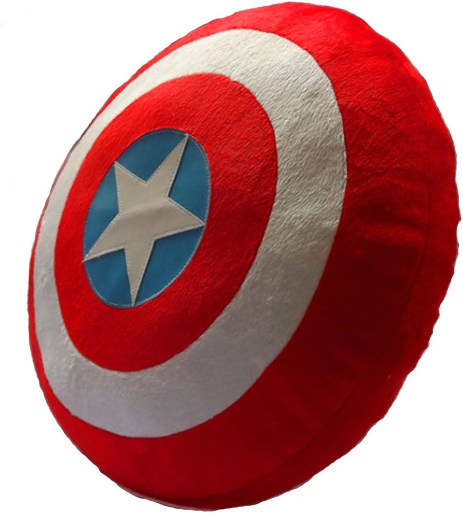Gambulin Captain America Shield Throw Pillow Plush Doll,14",Shield Throw Pillow for Man