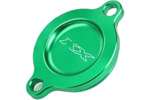 Zorlun KX250F KX450 Engine Oil Fuel Filter Cover Compatible with KX250 2006 KX450F KXF KX 250 450 KX450 F/X 2024 Motorcycle A