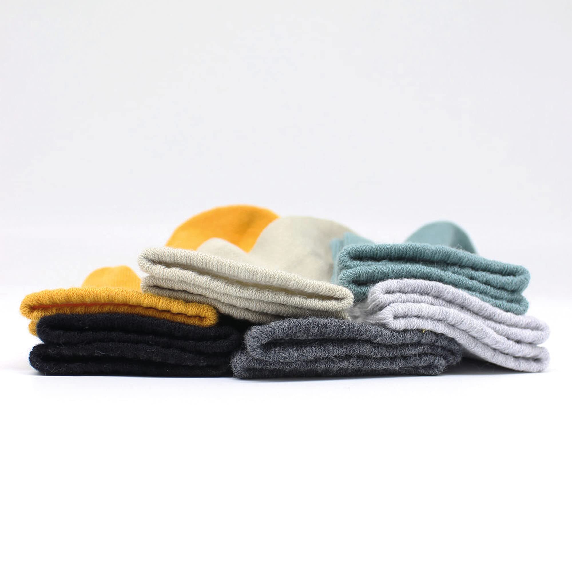 bistyle Baby Grip Ankle Socks 6 Pairs | Newborn Infant Toddlers Socks Organic Cotton | Kids Boys Girls Ankle
