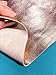 Real Rose Gold Metallic Leather: Genuine Shiny Leather Material for Sewing, Crafting and Jewelry Making (Rose Gold, 10x10In/ 25x25cm)