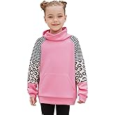 Mirawise Girls Sweatshirt Long Sleeve Hoodie Shirts Pullover Sweater Oversized Cute Clothes Kids Outfits Tops with Pocket