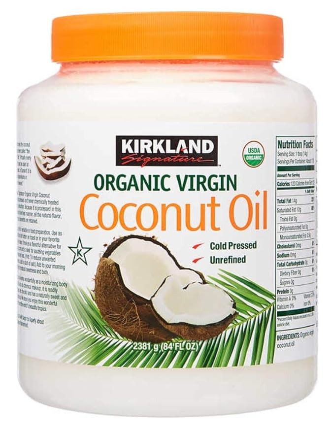 Kirkland Signature Organic Virgin Coconut Oil 2.28Kg Amazon.co.uk Grocery