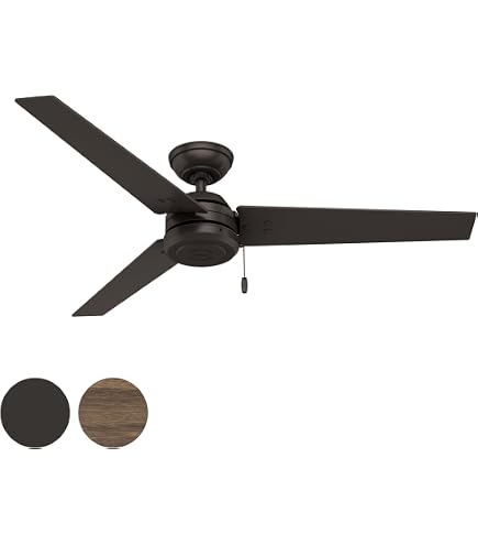 Amazon.com: Hunter 59262 Contemporary Cassius Matte Silver Ceiling