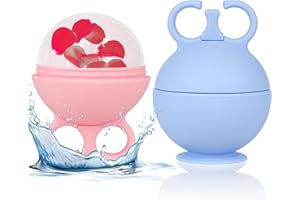 IMPORX 2 Pack Ice Roller for Face, Face Ice Roller for Women Face Neck Body and Eye, Ice Face Roller Tones Skin Eliminates Puffiness Ice for Face Ice Mold (Pink Blue)