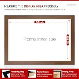 Alison Kingsgate Modern A4 Walnut Frame Engineered Wood Perspex Front view 3