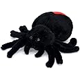 Bakalizoo Soft Spider Dolls, Cute Stuffed Animals Plush Pranks Spoof Stuff Toys, Gifts for Kids, Child, Birthday, Halloween, Christmas, Home Decor (Black)