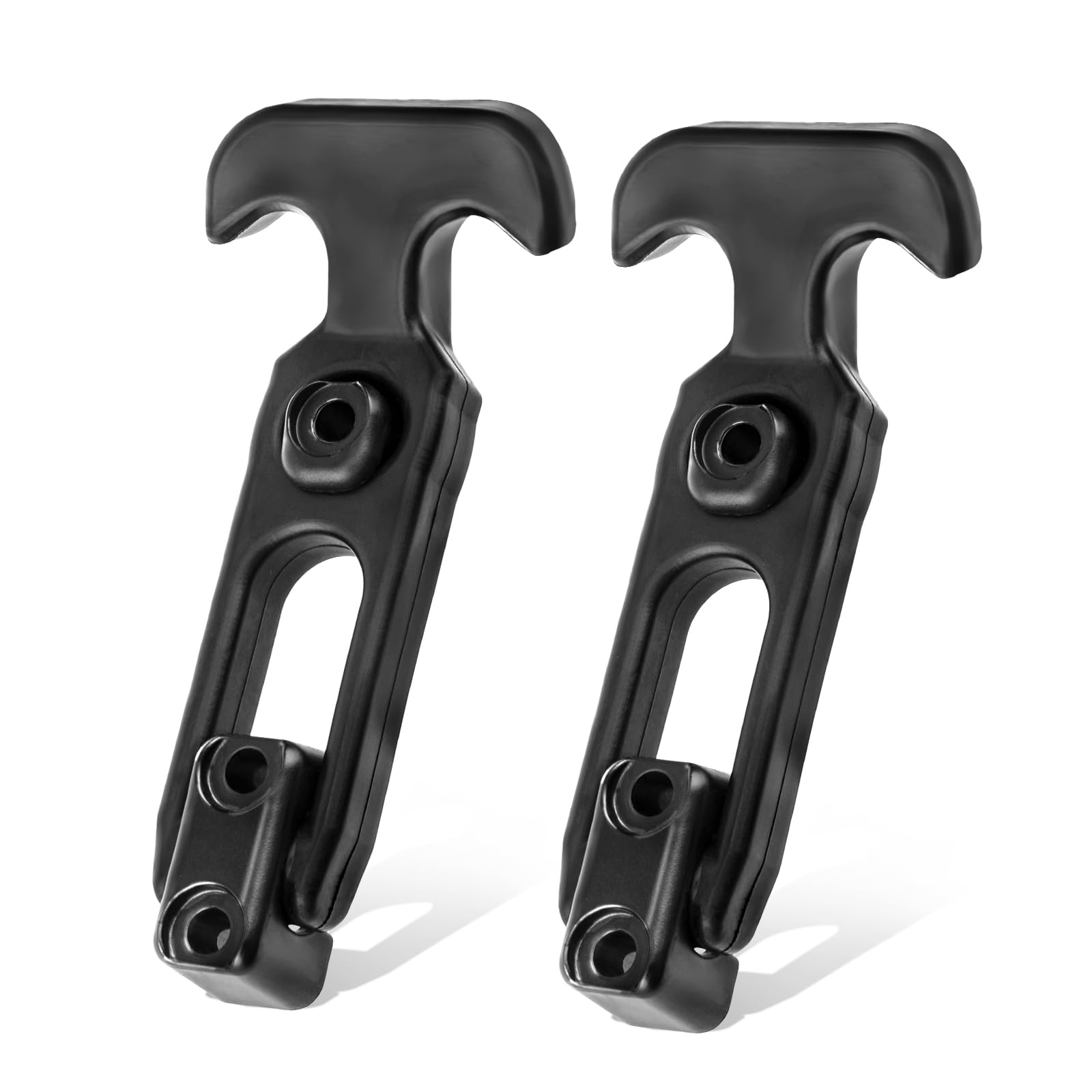 2pcs Rubber T-Handle Draw Latches, Flexible Rubber Latch Strap Hasp Accessories for Hood Cooler Tool Cabinet Boat Compartment Cargo Box Cabin Doors