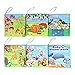 Elvebaby Cloth books for Babies Nontoxic Fabric Educational Books, Fun & Safe Toys for Kids, Best Gift for Baby Showers, Child & Infant Friendly