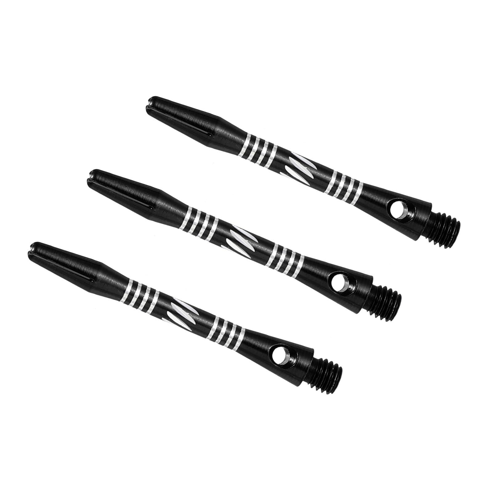 PATIKIL Dart Shafts 41mm/1.6 Inch, 3 Pack 2BA Thread Aluminum Dart Stems Dart Accessories for Steel Tip, Black