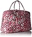 Vera Bradley Women's Cotton Weekender Travel Bag, Blush Pink, One Size