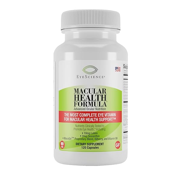 EYESCIENCE MACULAR HEALTH BEYOND AREDS2 FORMULA, ADVANCED OCULAR VITAMIN – CONTAINING LUTEIN, ZEAXANTHIN, BILBERRY, AND VITAMINS C, D, E, AND B6 (60 DAY SUPPLY)