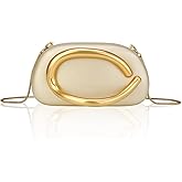 PU Leather Women's Evening Handbags Chocolates Clutch Purse Easy Match with Chain Crossbody Metal Decoration Shoulder Bag