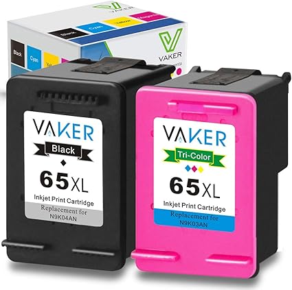 65XL 65 XL Black Color Ink Cartridge For HP Deskjet 2652 2655 3752 3755 3758 Printer Ink, Toner 