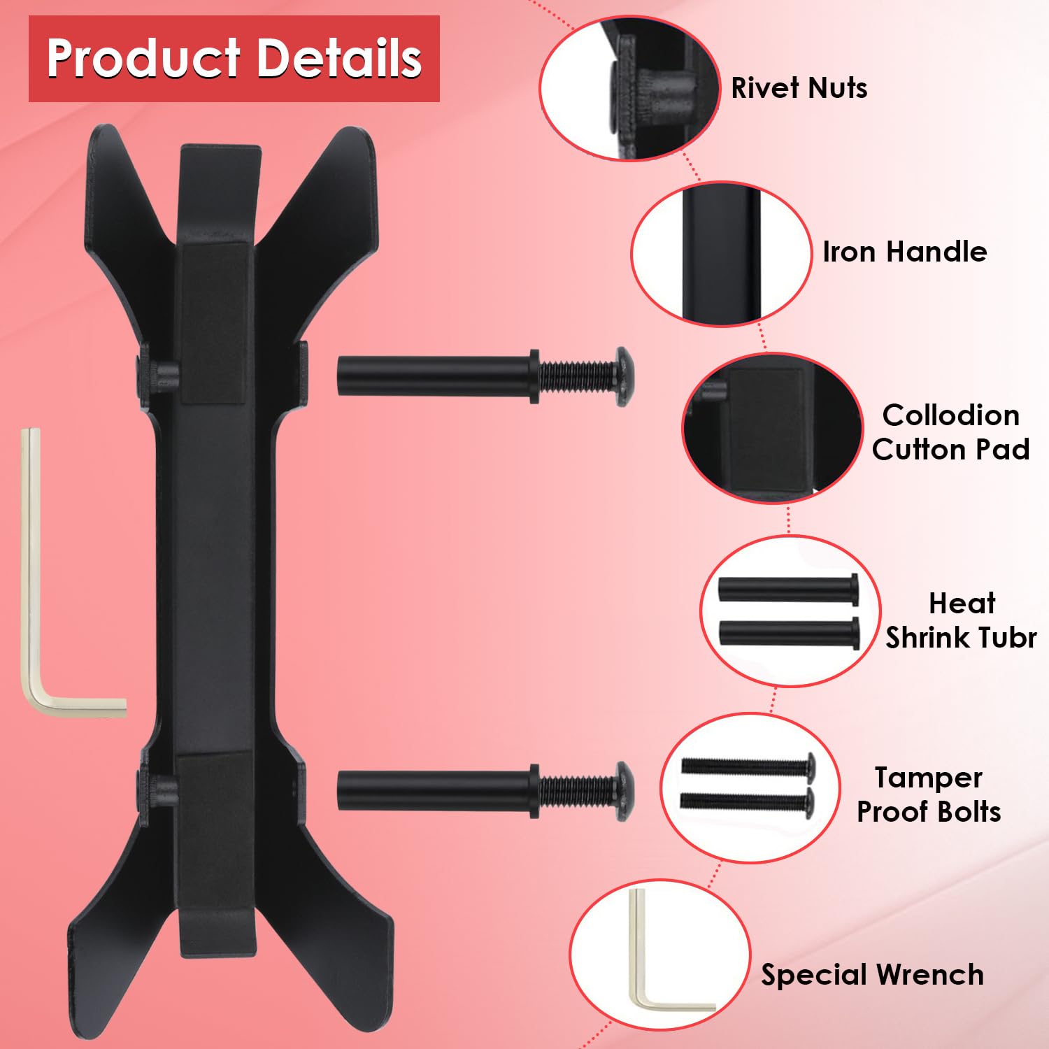 Yoursme Generator Theft Deterrent Security Bracket for Honda EU2200i, EU2000i, EU2000i Companion, EU2000i Camo Heavy-Duty Protection Bracket with Tamper-Proof Bolts, Replace for 63230-Z07-010AH