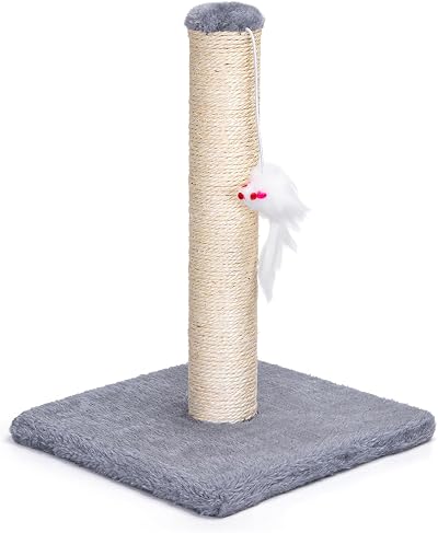 Nobleza Cat Scratching Post Small Activity Center Grey 25x25x35cm Sisal Toy