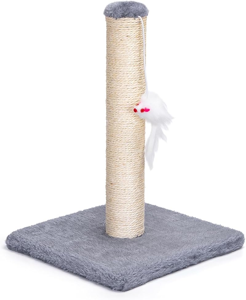 Nobleza Cat Scratching Post Small Activity Center Grey 25x25x35cm Sisal Toy