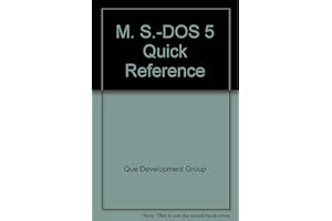 Ms-DOS 6 Quick Reference