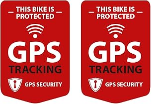 GPS Tracking 2 Stück Aufkleber für das Fahrrad, Bike Sticker - Wetterfest, UV-Beständig
