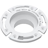 SEAFLO Universal Replacement RV Toilet 3" Floor Flange White
