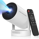【Electric Focus&amp;Built in APPs】Mini Projector With Wifi and Bluetooth | 210&deg;Rotation,Full HD Portable Projector, Movie Projector with Built-in 5W Base Speaker for Home,Bedroom, Outdoor Use