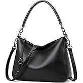 Genuine Leather Hobo Purses for Women Large Crossbody Bag Treny Tote Shoulder Satchel Bag