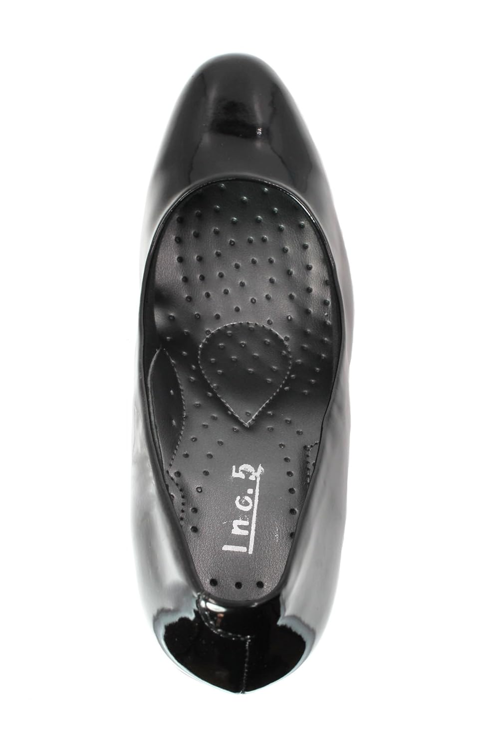 inc.5 women black synthetic ballet flats (19340_black_3 uk) - 3 uk