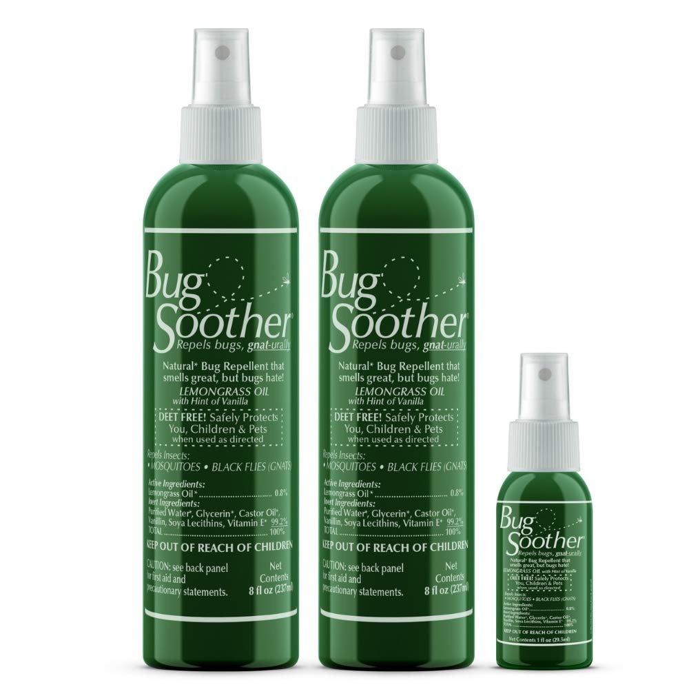 Bug Soother Spray (2, 8 oz) Natural Insect, Gnat and Mosquito