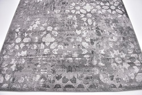 Unique Loom 3141439 Area Rug, 6' x 6', Gray