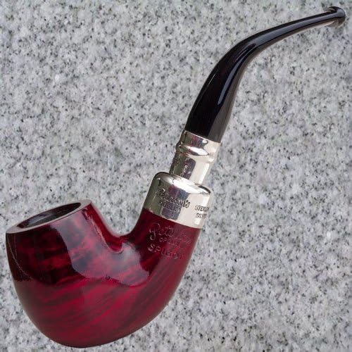 Peterson Pipe: Red Silver Spigot (221) Fishtail