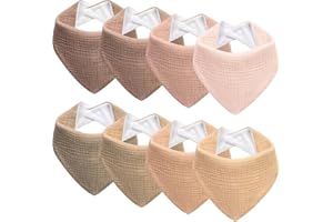 Muslin Baby Bibs Baby Drool Bandana Bibs for Baby Girls Boys Infant Newborn Toddler Drooling and Teething