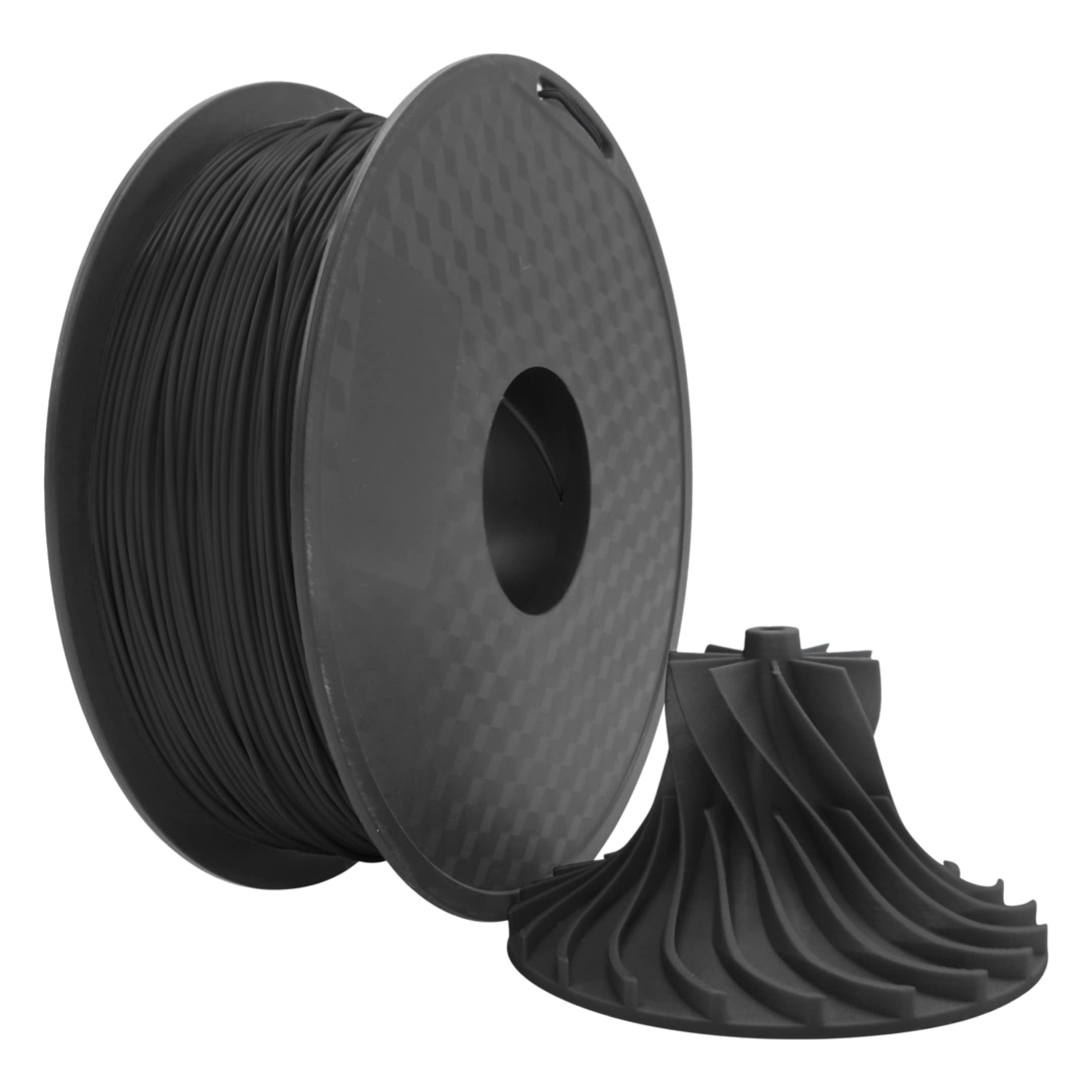Creavvee PLA 3D Printer Filament, 1.75mm, Black, 1kg Spool (2.2lbs)