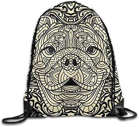 Drawstring New Style Sack Bag Ink Drawing Coloring Book For Adults The Head Of A Dog School